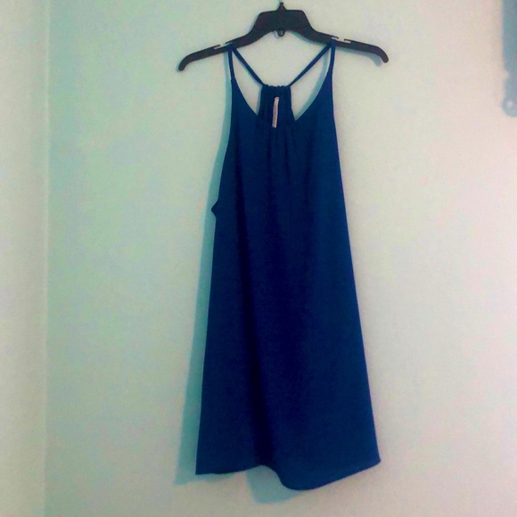 Royal Blue Racerback Mini Dress - Picture 1 of 3